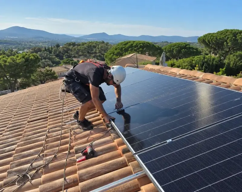 Installateur panneaux solaires Uzos — pose photovoltaïque sur toiture