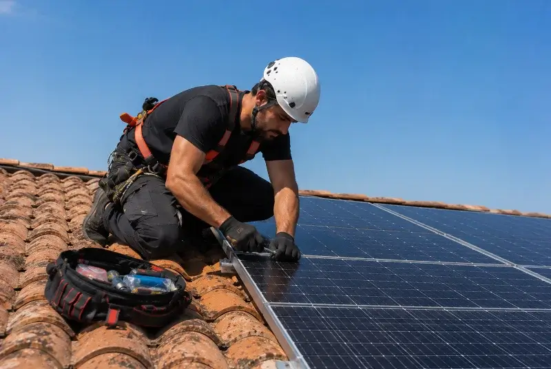 Maintenance et monitoring de panneaux solaires à Uzos
