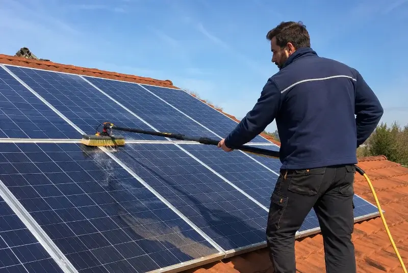 Nettoyage et entretien de panneaux solaires à Uzos